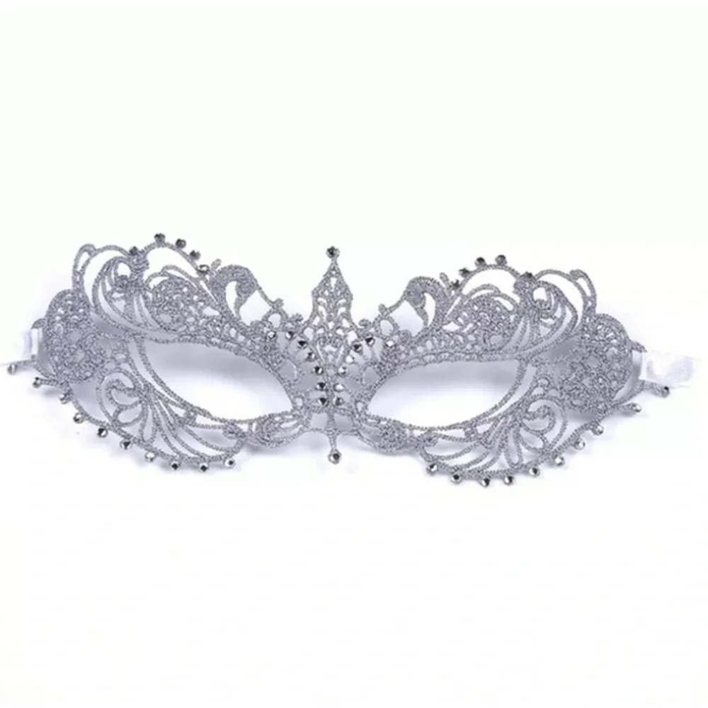 FIFTY SHADES DARKER ANASTASIA MASK-SILVER - Picture 5 of 6
